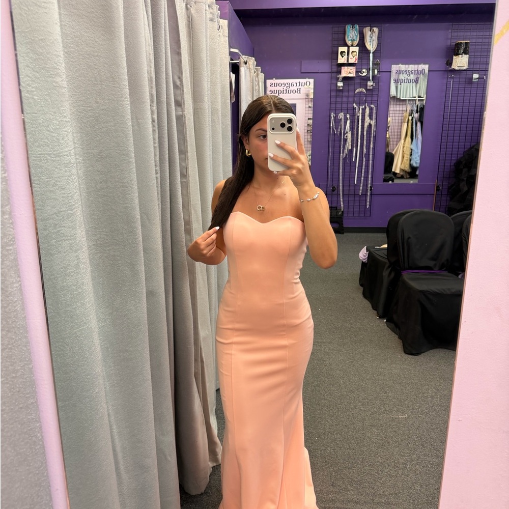 Chicks Strapless Sweetheart Gown